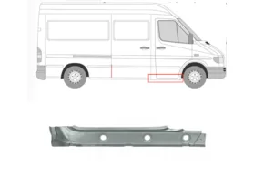 Порог правый внутренний (под переднюю дверь) Volkswagen LT Polcar