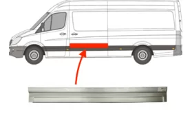 Панель кузова верхняя левая (за водительской дверью без отверстий) Volkswagen Crafter I L2-L4 Polcar