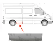 Порог правый (перед задним колесом) Mercedes Sprinter W901-W905 L2 Polcar