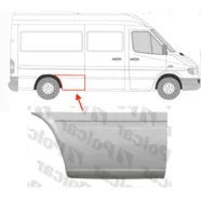 Панель боковая задняя правая Mercedes Sprinter W901-W905 L2 (195 см.) Polcar
