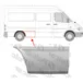 Панель боковая задняя правая Mercedes Sprinter W901-W905 L2 (195 см.) Polcar