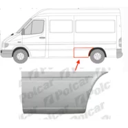 Панель боковая задняя левая Mercedes Sprinter W901-W905 L2 (195 см.) Polcar