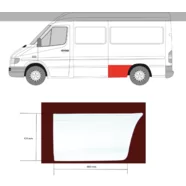 Крыло заднее левое (передняя часть) Mercedes Sprinter W901-W905 L2 KLOKKERHOLM