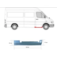 Порог правый (под переднюю дверь) Mercedes Sprinter W901-W905 KLOKKERHOLM
