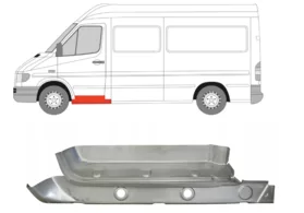 Ступенька с порогом под переднюю левую дверь Volkswagen LT Polcar