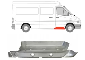 Ступенька с порогом под переднюю правую дверь Volkswagen LT Polcar