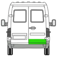 Ремкомплект задней правой двери Mercedes Sprinter W901-W905 (20 см.)