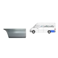 Крыло заднее левое (задняя часть) Mercedes Sprinter W901-W905 L3  POTRYKUS