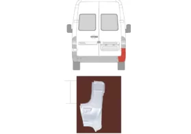 Ремкомплект задней правой стойки Mercedes Sprinter W901-W905 KLOKKERHOLM