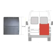 Ремкомплект задней правой двери Mercedes Sprinter W901-W905 (до стекла)