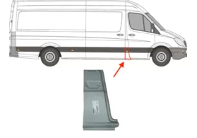 Ремкомплект центральной стойки правой Volkswagen Crafter I Polcar 