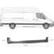 Порог правый (под сдвижную дверь) Volkswagen Crafter I (L2-L4) Polcar 