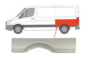 Арка задняя левая Volkswagen Crafter I L2 POLCAR