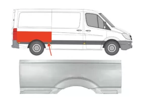 Арка задняя правая Volkswagen Crafter I L2 POLCAR