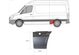 Арка задняя левая (средняя база) Mercedes Sprinter W906 