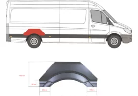 Арка задняя правая Mercedes Sprinter W906 KLOKKERHOLM