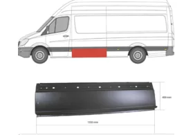 Панель кузова левая (за водительской дверью) Mercedes Sprinter W906 L2-L4 KLOKKERHOLM