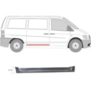 Ремкомплект сдвижной двери (внутренний) Mercedes Vito W638 12 см. (KLOKKERHOLM)