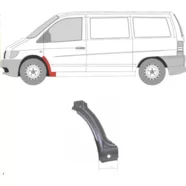 Арка переднего левого крыла Mercedes Vito W638 (KLOKKERHOLM)