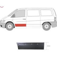 Ремкомплект двери передней левой (наружная часть) Mercedes Vito W638 (KLOKKERHOLM)
