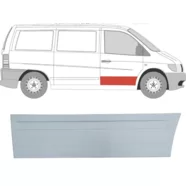 Ремкомплект двери передней правой (наружная часть) Mercedes Vito W638 (Polcar) без отверстий