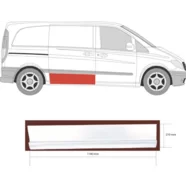 Ремкомплект сдвижной двери правой (наружная часть) Mercedes Vito W639 KLOKKERHOLM