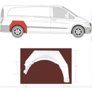 Арка задняя правая Mercedes Vito W639 (KLOKKERHOLM)