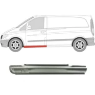Порог левый (под переднюю дверь) Mercedes Vito W639 (Polcar)