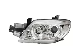 Фара передняя левая Mitsubishi Outlander I (хромированный корпус)