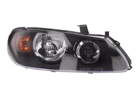 Фара передняя правая Nissan Almera N16 рестайлинг (чёрный корпус)