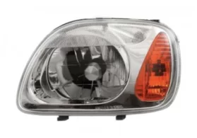 Фара передняя левая Nissan Micra K11 рестайлинг 2000-2002 (жёлтый поворотник)