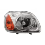 Фара передняя правая Nissan Micra K11 рестайлинг 2000-2002 (жёлтый поворотник)