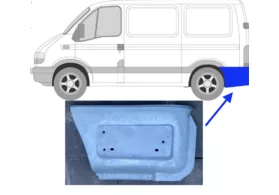 Ремкомплект крыла заднего левого (задняя часть) Renault Master II Polcar