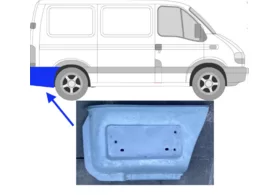 Ремкомплект крыла заднего правого (задняя часть) Renault Master II Polcar
