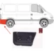 Ремкомплект крыла заднего правого (задняя часть) Renault Master II KLOKKERHOLM