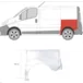 Арка задняя левая Renault Trafic II (короткая база) KLOKKERHOLM