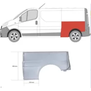 Арка задняя левая Renault Trafic II (длинная база)