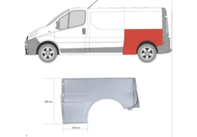 Арка задняя левая Renault Trafic II (длинная база)