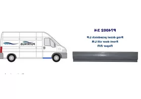 Порог правый под переднюю дверь Peugeot Boxer I POTRYKUS