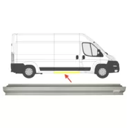 Порог правый под сдвижную дверь Fiat Ducato III Polcar