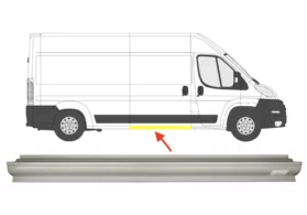 Порог правый под сдвижную дверь Peugeot Boxer II Polcar