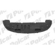 Защита под бампер передний Renault Clio III дорестайлинг Polcar (ABS+PVC)