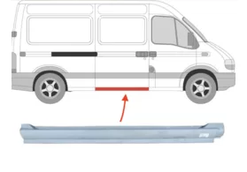 Порог правый (под сдвижную дверь) Renault Master II Polcar