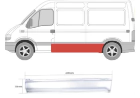 Панель кузова левая Renault Master II (средняя база) Polcar