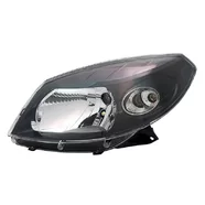 Фара передняя левая Renault Sandero I (чёрный корпус)