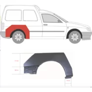Арка задняя правая Volkswagen Caddy II 