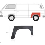 Арка задняя левая Volkswagen Transporter T3