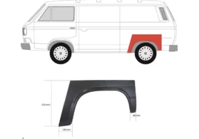Арка задняя левая Volkswagen Transporter T3