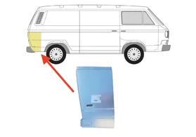 Арка задняя правая (задняя часть) Volkswagen Transporter T3