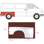 Ремкомплект крыла заднего правого Volkswagen Transporter T4 (длинная база) KLOKKERHOLM